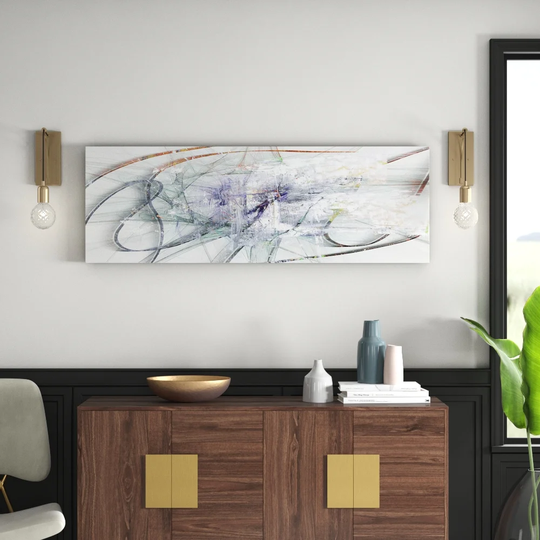 Enigma Panorama Abstract 1440 Graphic Art Print on Canvas