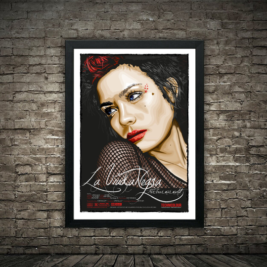 La Vida Negra Film Poster - Fictional Vector Art