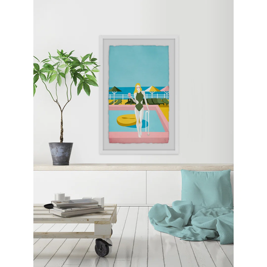 Chilling by Marmont Hill - Picture Frame Graphic Art Print on Paper