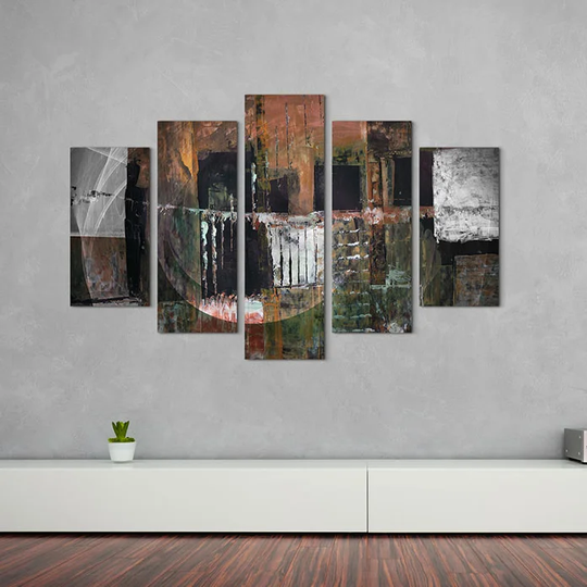 Enigma Abstract 1474 Graphic Art Print Multi-Piece Image on Canvas