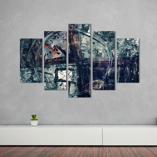 Enigma Abstract 907 Graphic Art Print Multi-Piece Image on Canvas