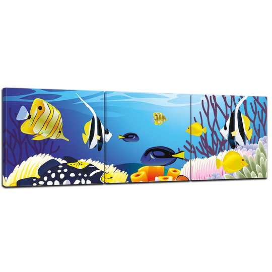 Children's Picture 3-Piece Graphic Art on Canvas Set
