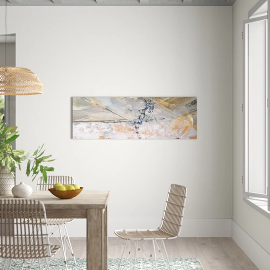 Abstract 676 - Wrapped Canvas Panoramic Graphic Art Print on Canvas