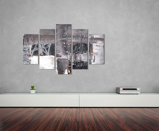 Abstract 551 Graphic Art Print Multi-Piece Image on Wrapped Canvas