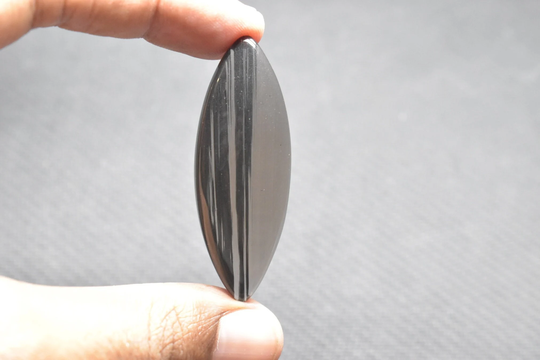 Outstanding Design Midnight Lace Obsidian Cabochon , Transparent Stone. 30Carat 28x17x5mm