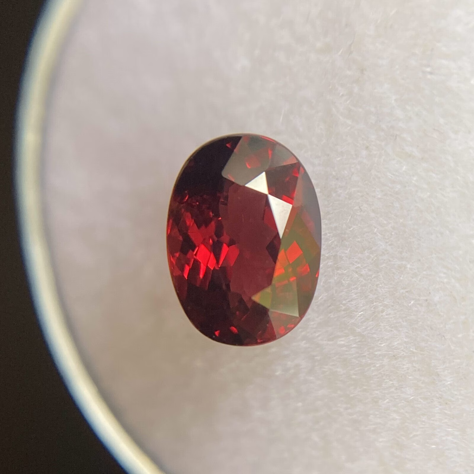Natural 1.75Ct Cherry Red Rhodolite Garnet Oval Cut 8x6mm Loose Calibrated Gem