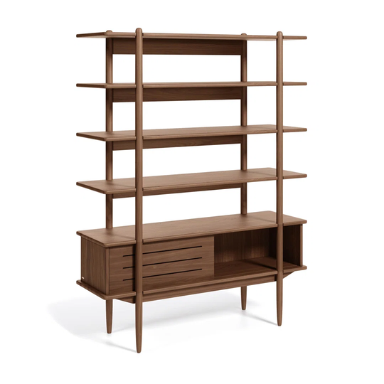 Carolin in Veneered 169cm 4 shelf Shelving Unit