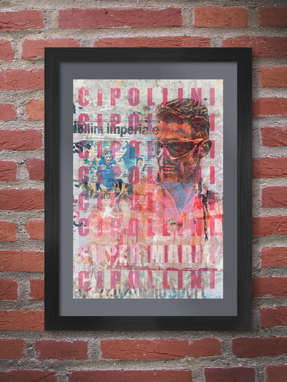 Mario Cipollini Cycling Poster Print
