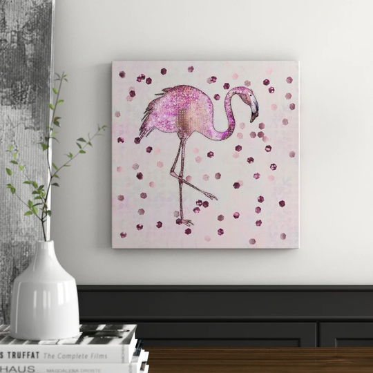 'Glamorous Flamingo' - Graphic Art Print