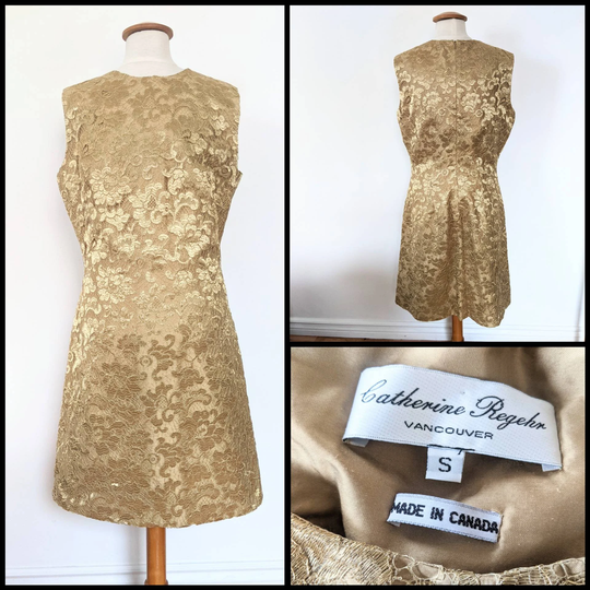 Gold Lace Catherine Regehr Dress