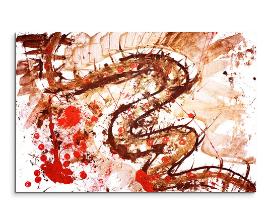 Enigma Abstract 610 Graphic Art Print on Canvas