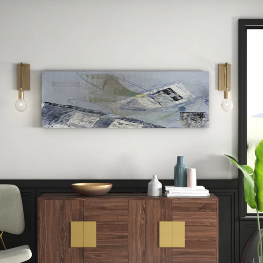 Panorama Abstract 1415 Graphic Art Print on Wrapped Canvas