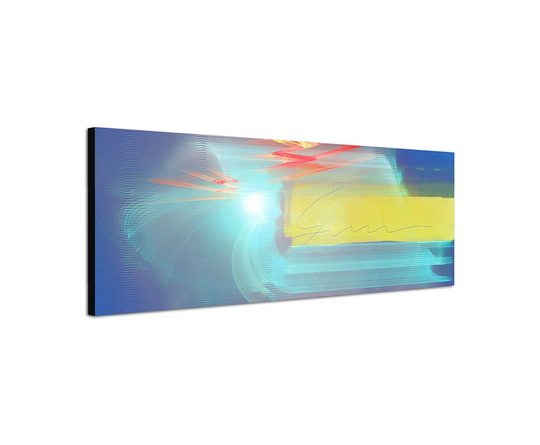 Enigma Panorama Abstract 012 Graphic Art Print on Canvas