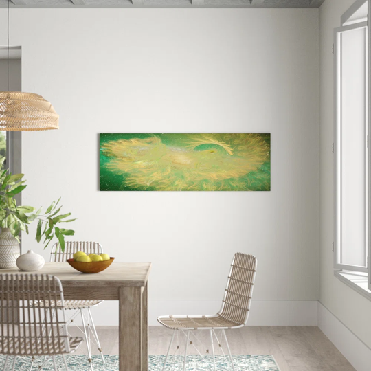 Enigma Panorama Abstract 1014 Graphic Art Print on Canvas