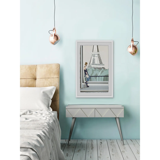 Paris Chick - Picture Frame Graphic Art Print on Paper