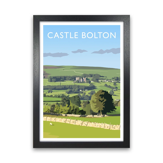 Castle Bolton Portrait by Richard O'Neill - Graphic Art Print