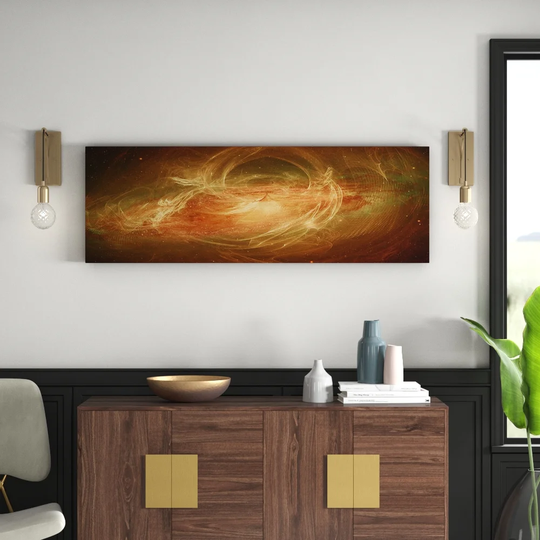 Enigma Panorama Abstract 1386 Graphic Art Print on Canvas