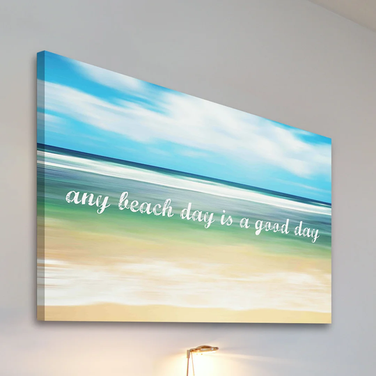'Any Beach Day' by Sylvia Cook - Wrapped Canvas Graphic Art Print