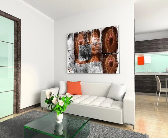 Abstract 793 Graphic Art Print on Canvas