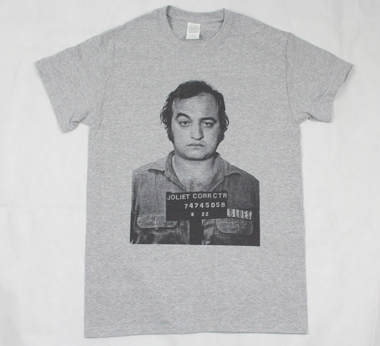 The Blues Brothers John Belushi Mugshot Grey T-Shirt Sizes Available S-3xl | Personalisation Upon Request