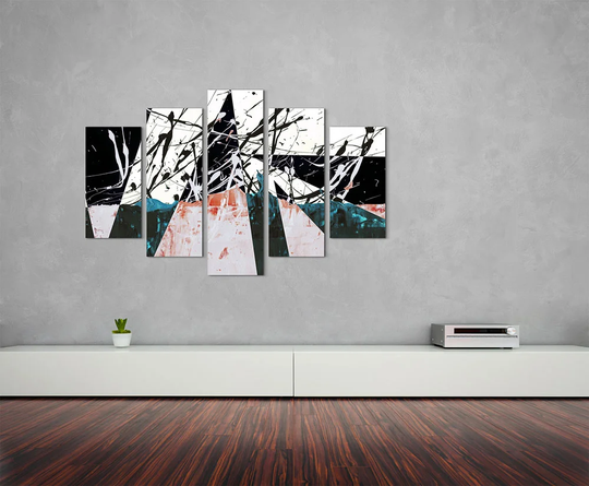 Enigma Abstract 694 Graphic Art Print Multi-Piece Image on Canvas