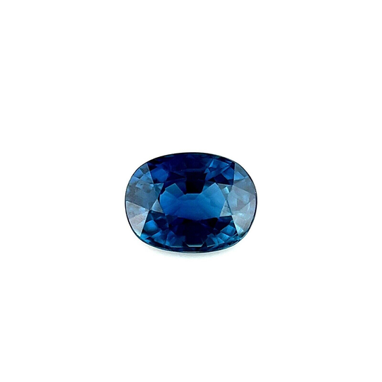 Fine Royal Blue Australia Sapphire 0.63Ct Oval Cut Rare Loose Gem 5.3x4mm