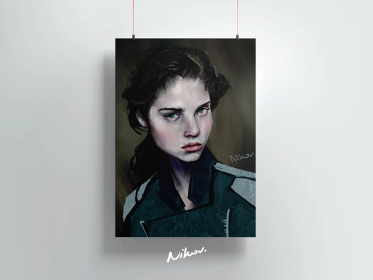 Fashion Model - Hannah Marie Morgan, Portrait | Digital Art Print By Georgi Nikov