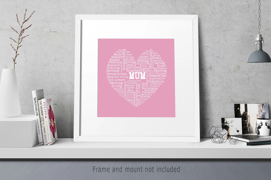 Love Mum Print, Mother Of Groom Gift, Print For New Mum