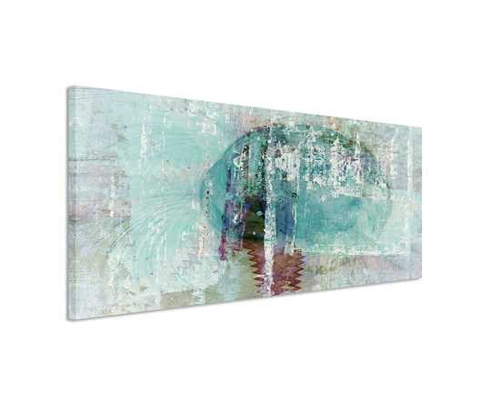 Panorama Abstract 1499 Graphic Art Print on Canvas