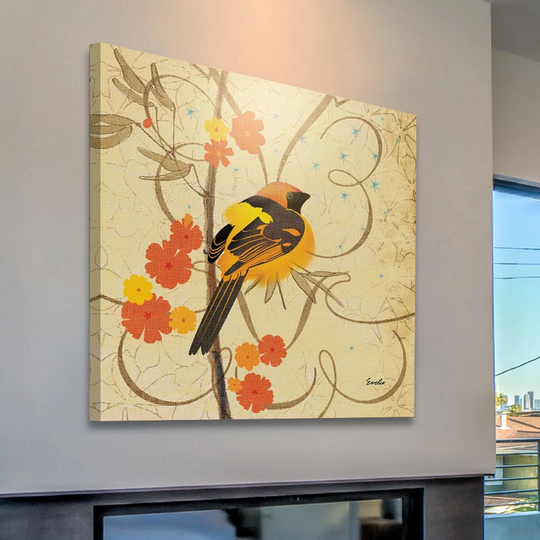 Hooded Oriole Iii by Evelia - Wrapped Canvas Graphic Art Print