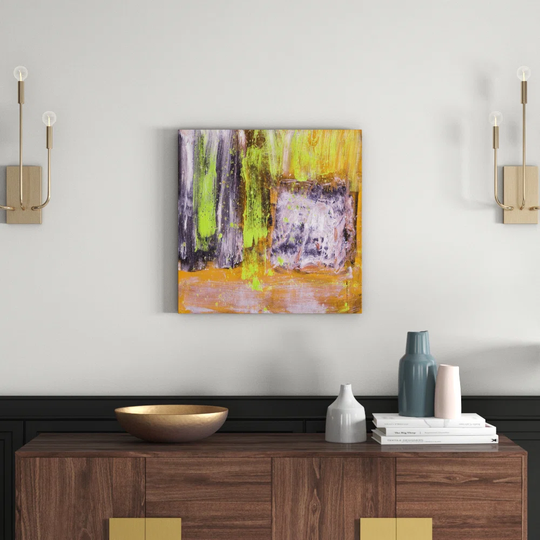 Enigma Abstract 902 Graphic Art Print on Canvas