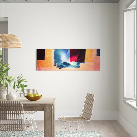 Enigma Panorama Abstract 137 Graphic Art Print on Canvas