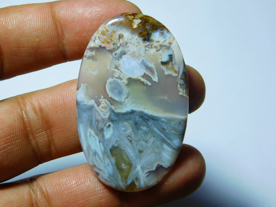 Stick Agate Cabochon Gemstone Very Gorgeous & Natural Handmade Loose Stone 64Cts.(51x32mm