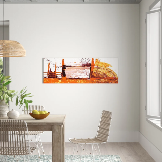 Enigma Panorama Abstract 674 Graphic Art Print on Canvas