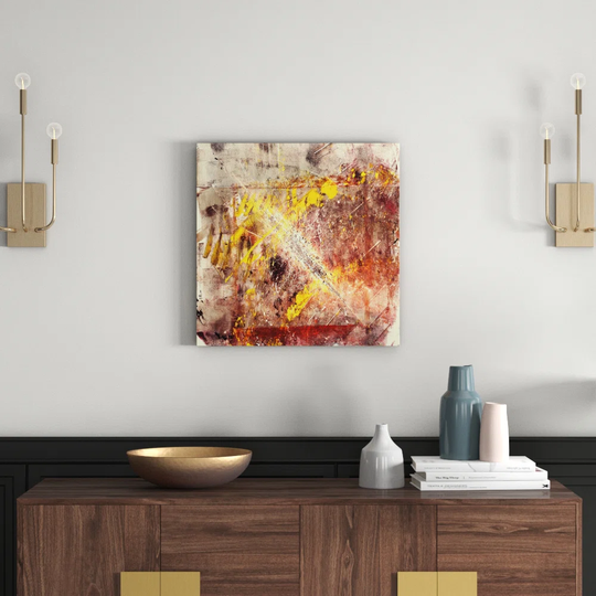 Enigma Abstract 905 Graphic Art Print on Canvas