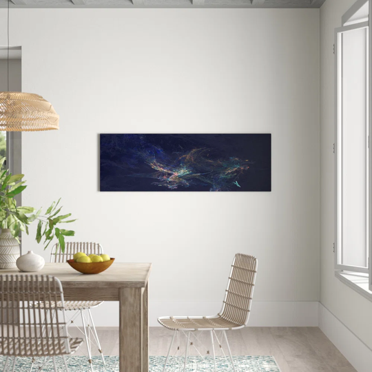 Enigma Panorama Abstract 1079 Graphic Art Print on Canvas