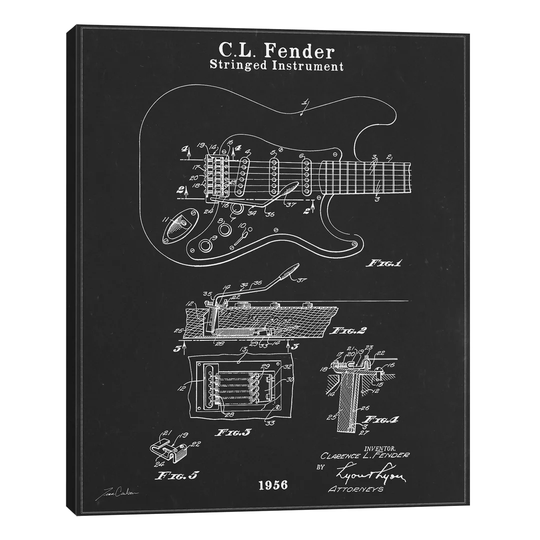 C.L. Fender II by Tina Carlson - Wrapped Canvas Graphic Art Print