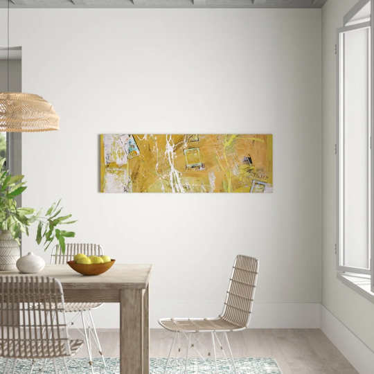 Enigma Panorama Abstract 586 Graphic Art Print on Canvas