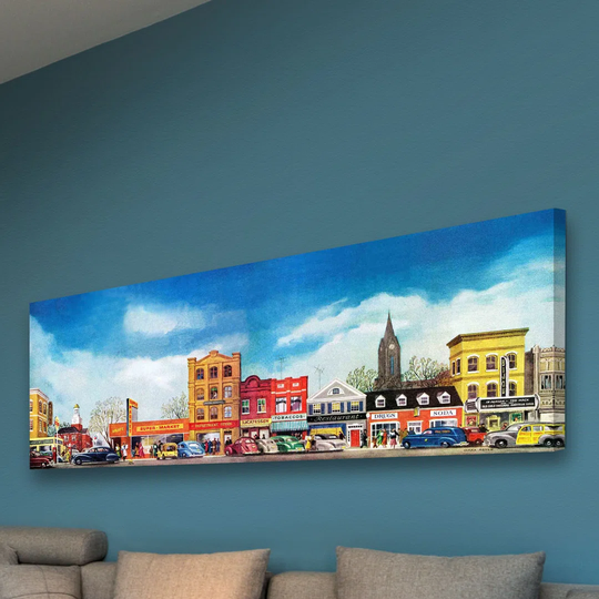 City Life - Wrapped Canvas Graphic Art Print