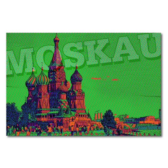 Moskau Graphic Art on Canvas