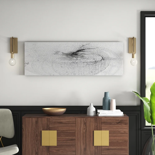 Enigma Panorama Abstract 1227 Graphic Art Print on Canvas