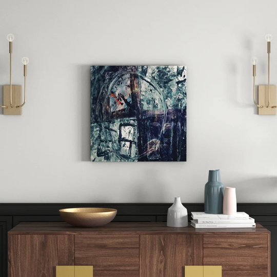 Enigma Abstract 909 Graphic Art Print on Canvas