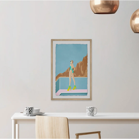 Tower Heels by Marmont Hill - Picture Frame Graphic Art Print on Paper