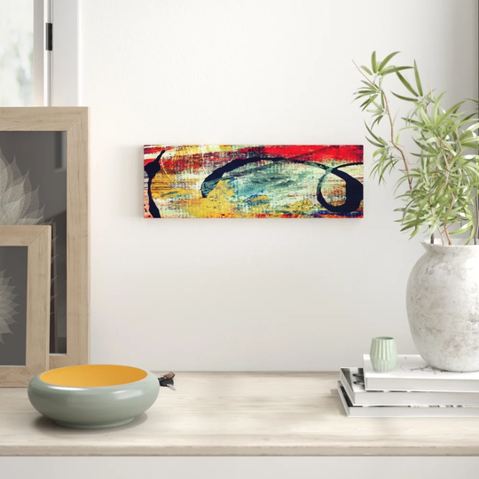Enigma Panorama Abstract 963 Graphic Art Print on Canvas