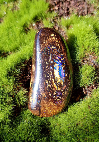 Boulder Opal, Matrix Yowah Nut, Opal Cabochon, Koroit Australian Cab