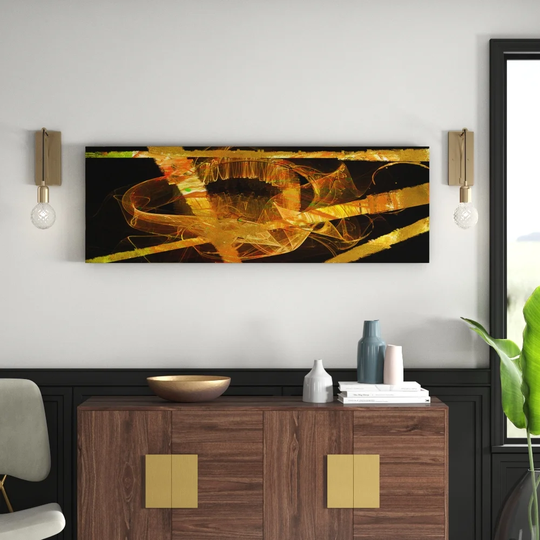 Enigma Panorama Abstract 793 Graphic Art Print on Canvas
