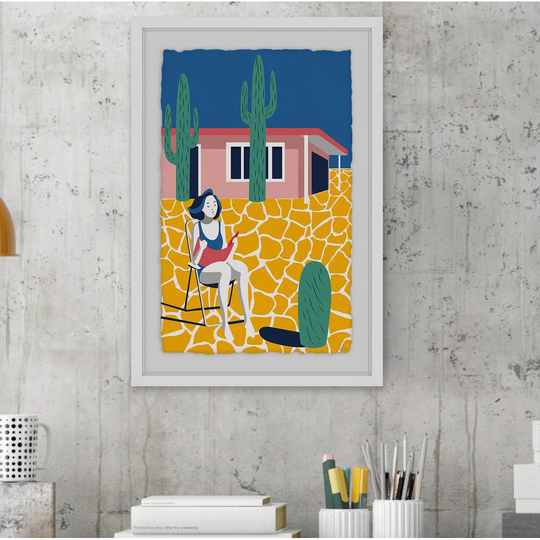 Relaxing Break by Julia Posokhova - Picture Frame Graphic Art Print on Paper