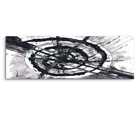 Enigma Panorama Abstract 727 Graphic Art Print on Canvas