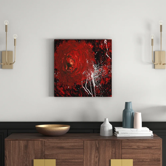 Enigma Abstract 730 Graphic Art Print on Canvas