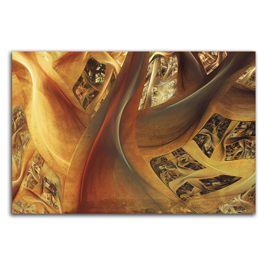 Enigma Abstract 432 Graphic Art Print on Canvas